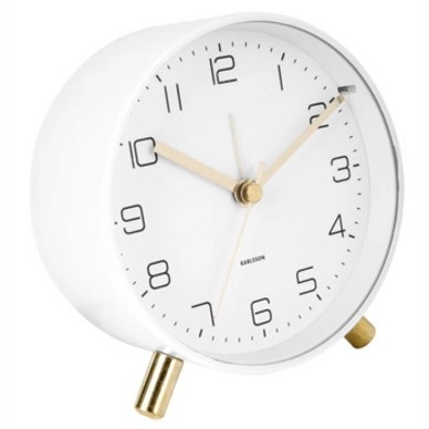 Wecker Karlsson Lofty Metal Matt White 5,2 cm