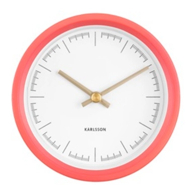 Uhr Karlsson Dense Rubberized Coral Pink 12,5 cm