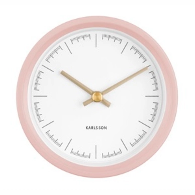 Uhr Karlsson Dense Rubberized Pink 12,5 cm
