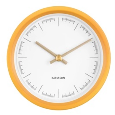 Uhr Karlsson Dense Rubberized Ochre Yellow 12,5 cm
