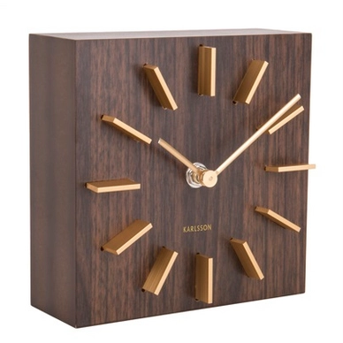 Clock Karlsson Discreet Dark Wood