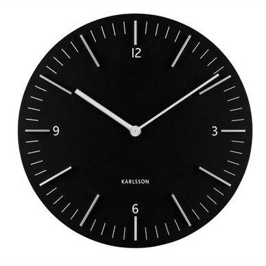 Clock Karlsson Detailed Black