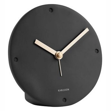 Wekker Karlsson Mantel Polyresin Black 12 cm