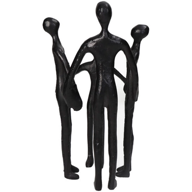 Ornament HD Living Figurine Black 17,5 x 17,5 cm