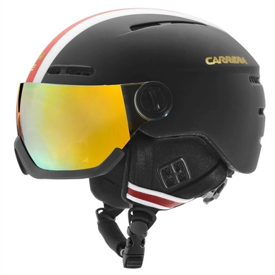 Skihelm Carrera Karma Black Mat Stripe