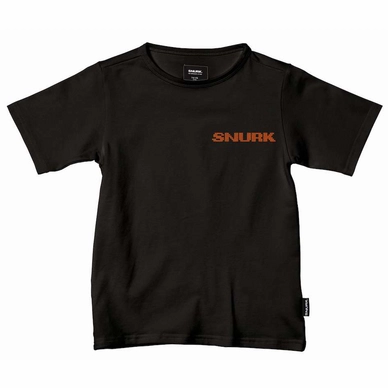 T-Shirt SNURK Enfant Uni Black Fluo Coral Logo