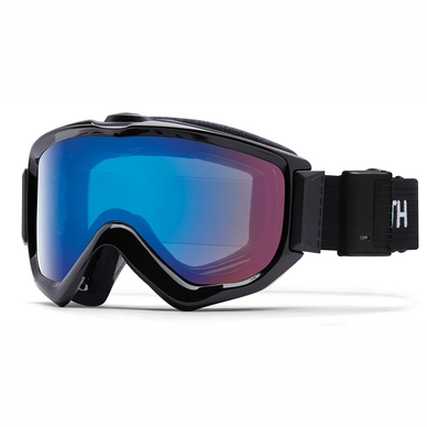 Ski Goggles Smith Knowled.Reg Otg Black/Blue Sensor Mirror