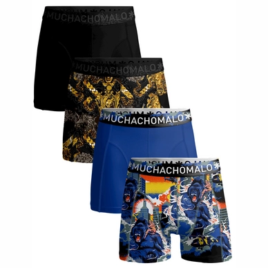 Boxershort Muchachomalo Men shorts King Kong Cuban Link Print/Print/Blue/Black (4-pack)
