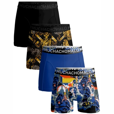 Caleçon Muchachomalo Boys shorts King Kong Cuban Link Print/Print/Blue/Black (Lot de 4)