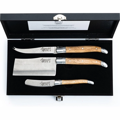 Cheese Knife Laguiole Style de Vie Luxury Line Oak (3-pieces)