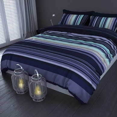 Dekbedovertrek Satin D'or Kalle Blauw Petrol Satijn
