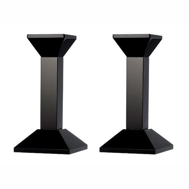 Kandelaar Lyngby Glas Krystal Black 16 cm (2-delig)