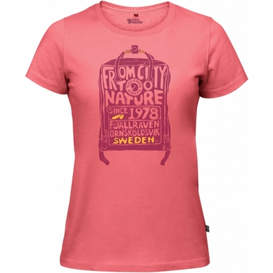 T-Shirt Fjällräven Kånken Peach Pink Damen