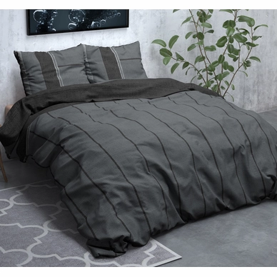 Dekbedovertrek Sleeptime Kees Anthracite Flanel