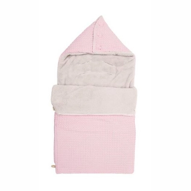 Voetenzak Koeka Oslo Teddystof Blush Pink Pebble (3-Puntsgordel)