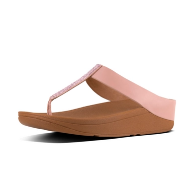 Zehentrenner FitFlop Fino Crystal Toe Thong Dusky Pink Damen
