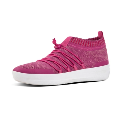 Sneaker FitFlop Uberknit Slip On Ghillie Fuchsia/Dusky Pink Damen
