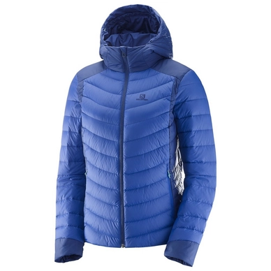 Winterjas Salomon Halo Down Hoodie Women Sodalite Blue
