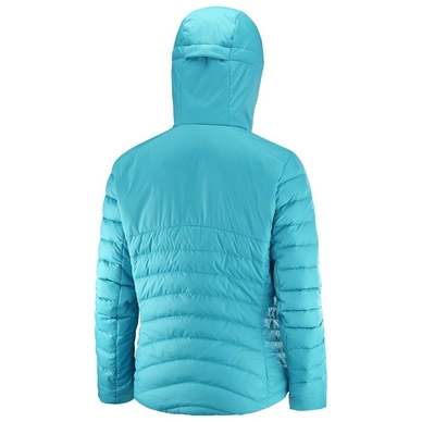 Winterjas Salomon Halo Down Hoodie Women Blue Bird