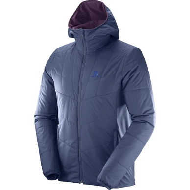 Jacke Salomon Drifter Mid Hoodie Dress Blue Maverick Herren