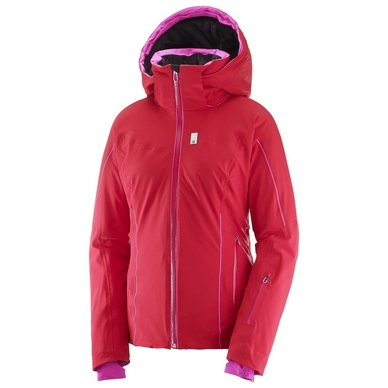Ski Jas Salomon Whitelight Jacket Women Jalapeno Red