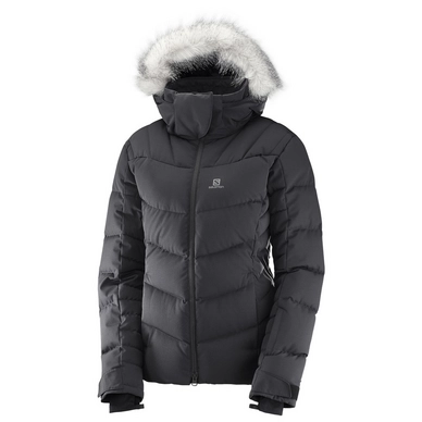 Skijacke Salomon Icetown Jacket Black Heather Damen