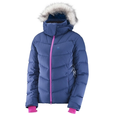 Skijacke Salomon Icetown Jacket Medieval Blue Heather Damen
