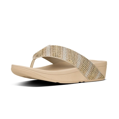 FitFlop Strobe Toe Thong Gold Mix