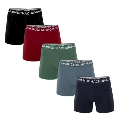 Boxershorts Muchachomalo Light Cotton Solid Navy Grey Blue Army Red Black Herren (5-teilig)