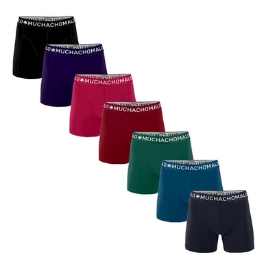 Boxer Muchachomalo Men Light Cotton Solid Navy Blue Green Red Pink Purple Black (Lot de 7)