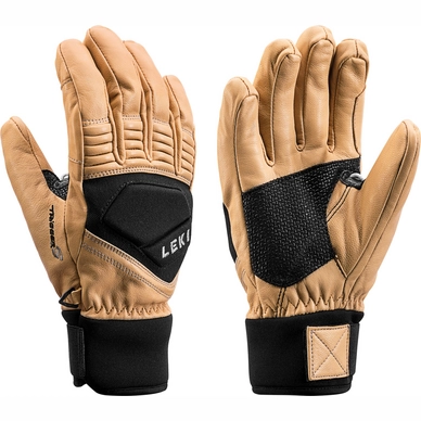 Gloves Leki Men Progressive Copper S Tan Black