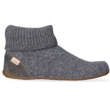 Pantoffel Living Kitzbühel Hüttenschuh Uni Grau