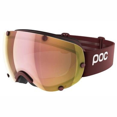 Masque de ski POC Lobes Clarity Lactose Red / Spektris Rose Gold Rouge Bordeaux