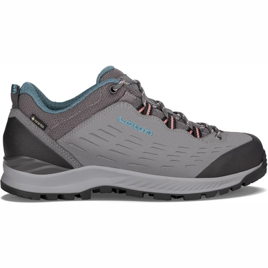 Wandelschoen Lowa Women Explorer II GTX Low Lightgrey Denim