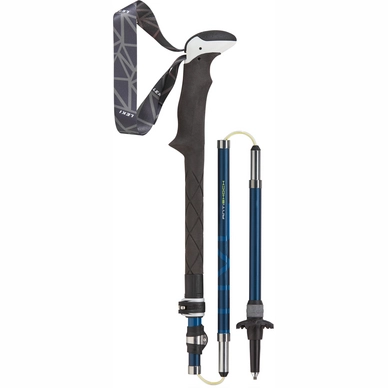 Wandelstok Leki Micro Vario Carbon Antischock Deep Blue White Blue Li 110/130 cm