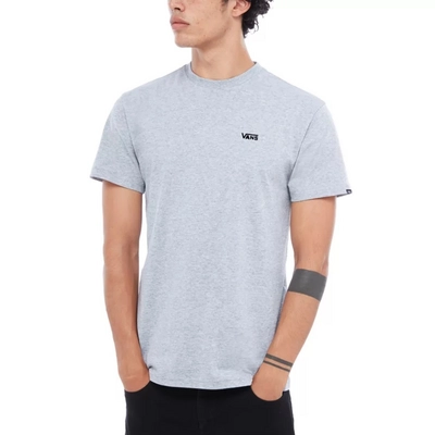 T-Shirt Vans Men Left Chest Logo Tee Athletic Heather