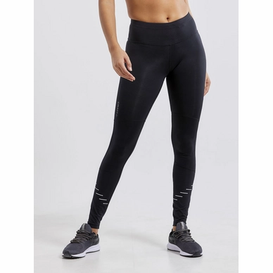 Legging Craft Women Lumen Urban Run Tights Black Silver_2