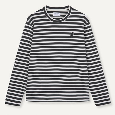 Lange Ärmel Libertine Libertine Men Voleur Grey & White Stripe