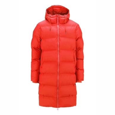 Regenjacke RAINS Long Puffer Jacket Red