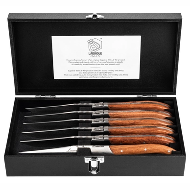 Steak Knife Laguiole Style de Vie Luxury Line Rosewood (6 pc)