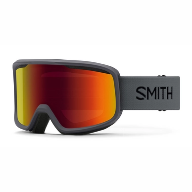 Skibrille Smith Frontier Charcoal / Red SOLX Mirror