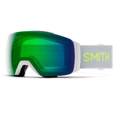 Skibril Smith I/O Mag XL Sport White / ChromaPop Sun Green Mirror / ChromaPop Storm Rose Flash
