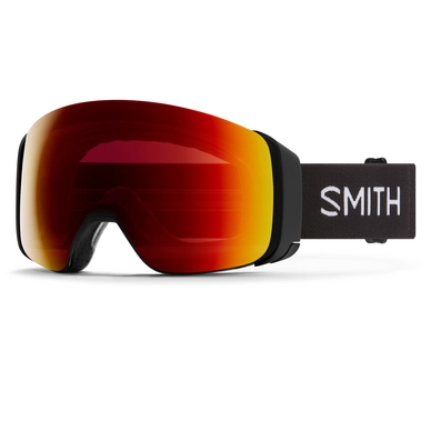 Skibrille Smith 4D Mag Black / ChromaPop Sun Red Mirror / ChromaPop Storm Yellow Flash
