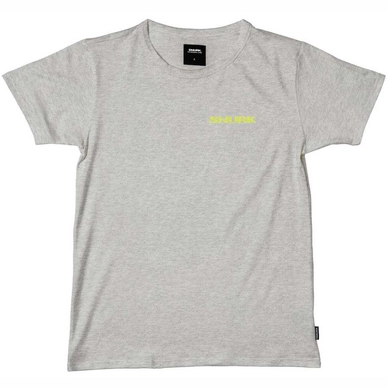T-Shirt SNURK Unisex Uni Grey Fluo Yellow Logo