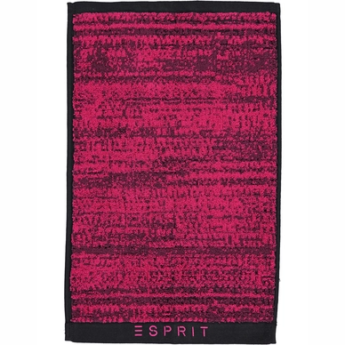 Gastendoek Esprit Mivu Black Aubergine Raspberry