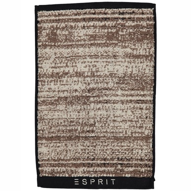 Gästehandtuch Esprit Mivu Black Brown Oatmeal