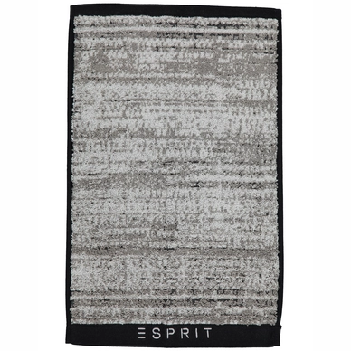 Gästehandtuch Esprit Mivu Black Grey Silver