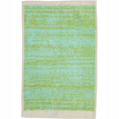 Gastendoek Esprit Mivu Oatmeal Lime Blue