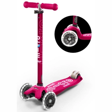 Step Micro Mobility Maxi Deluxe LED Roze