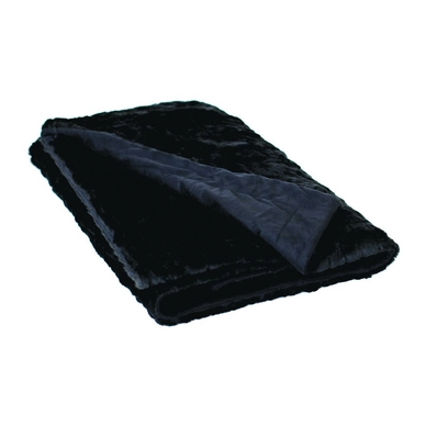 Sprei Margaret Muir Aneshka fur Throw Black (130 x 150 cm)
